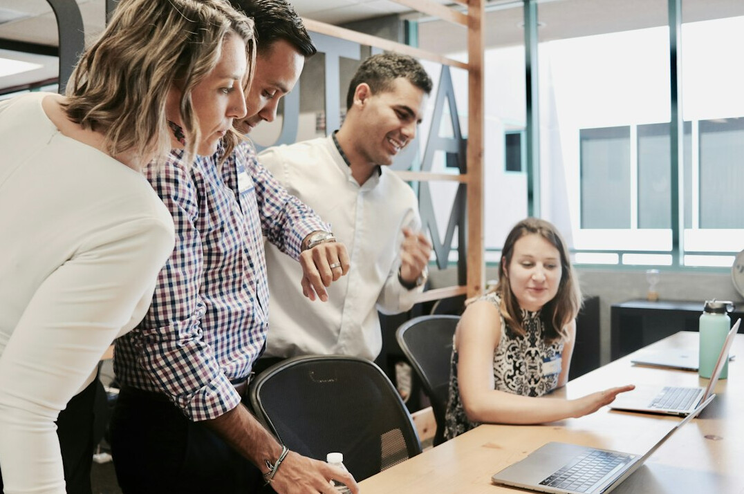 enterprise software team meeting