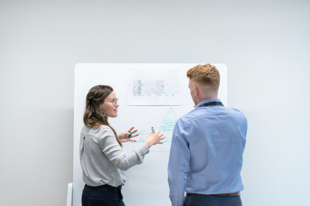 business presentation to clients